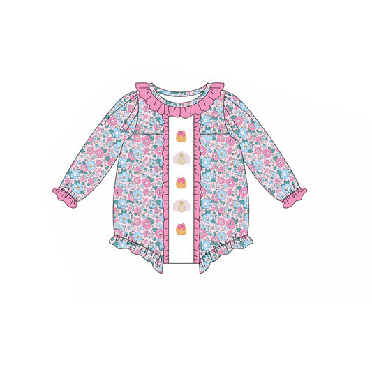 5.17LR2219 Pumpkin Turkey Long Sleeve Toddler Clothes
