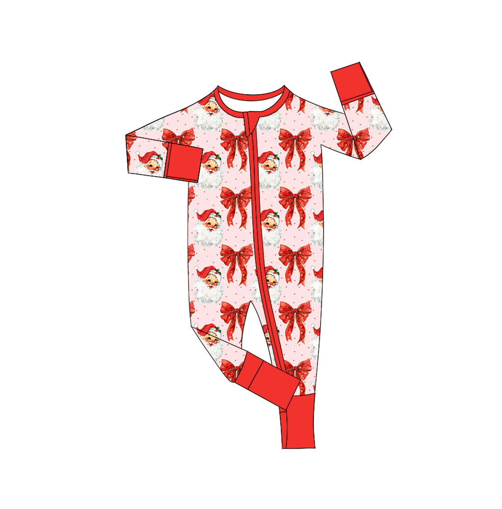 5.17LR223 Santa Claus red long-sleeved toddler clothes