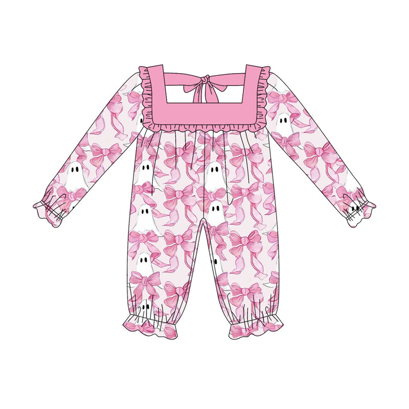 5.17LR229 Halloween bow long-sleeved toddler clothes