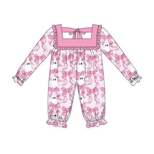 5.17LR229 Halloween bow long-sleeved toddler clothes