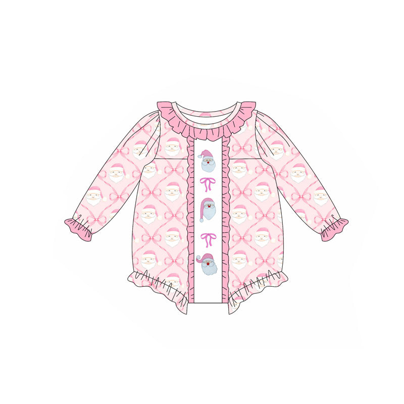5.17LR231 Santa Claus pink long-sleeved toddler clothes