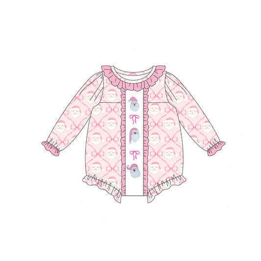 5.17LR231 Santa Claus pink long-sleeved toddler clothes