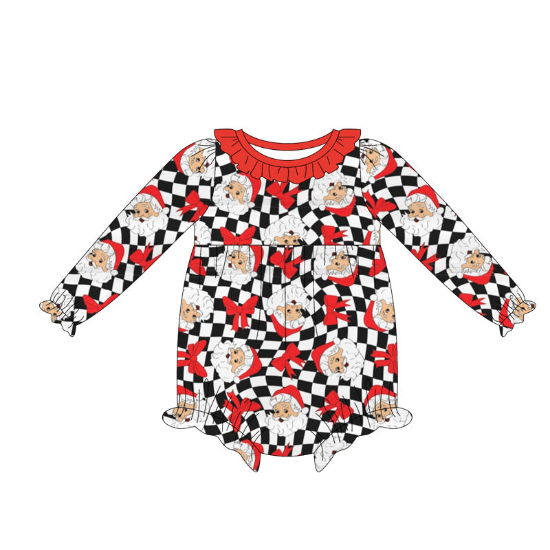 5.17LR2236 Santa Claus long-sleeved toddler clothes