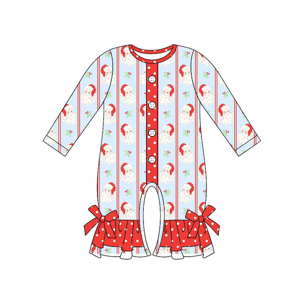 5.19LR2242 Santa Claus button toddler clothes