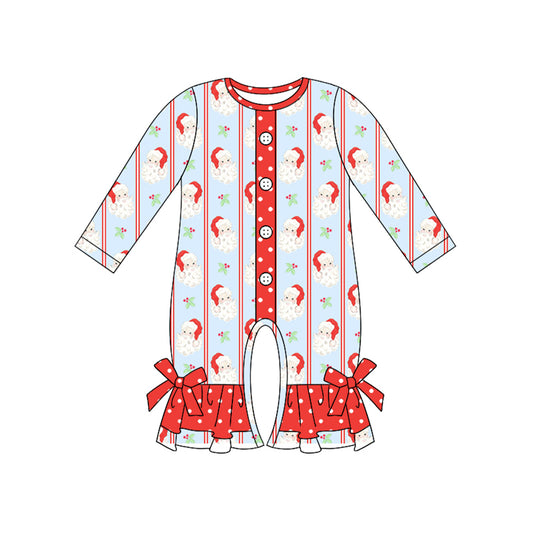 5.19LR2242 Santa Claus button toddler clothes