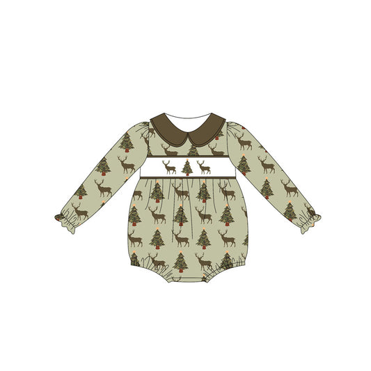5.22 LR2249 Christmas tree deer long sleeve toddler clothes