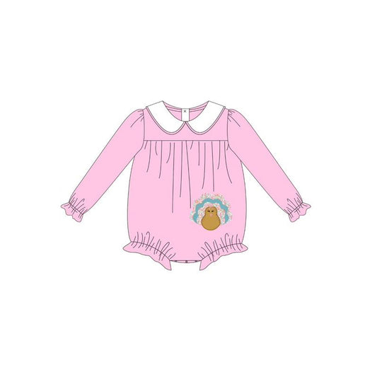 5.29LR2262 Pink Turkey Long Sleeve Toddler Clothes