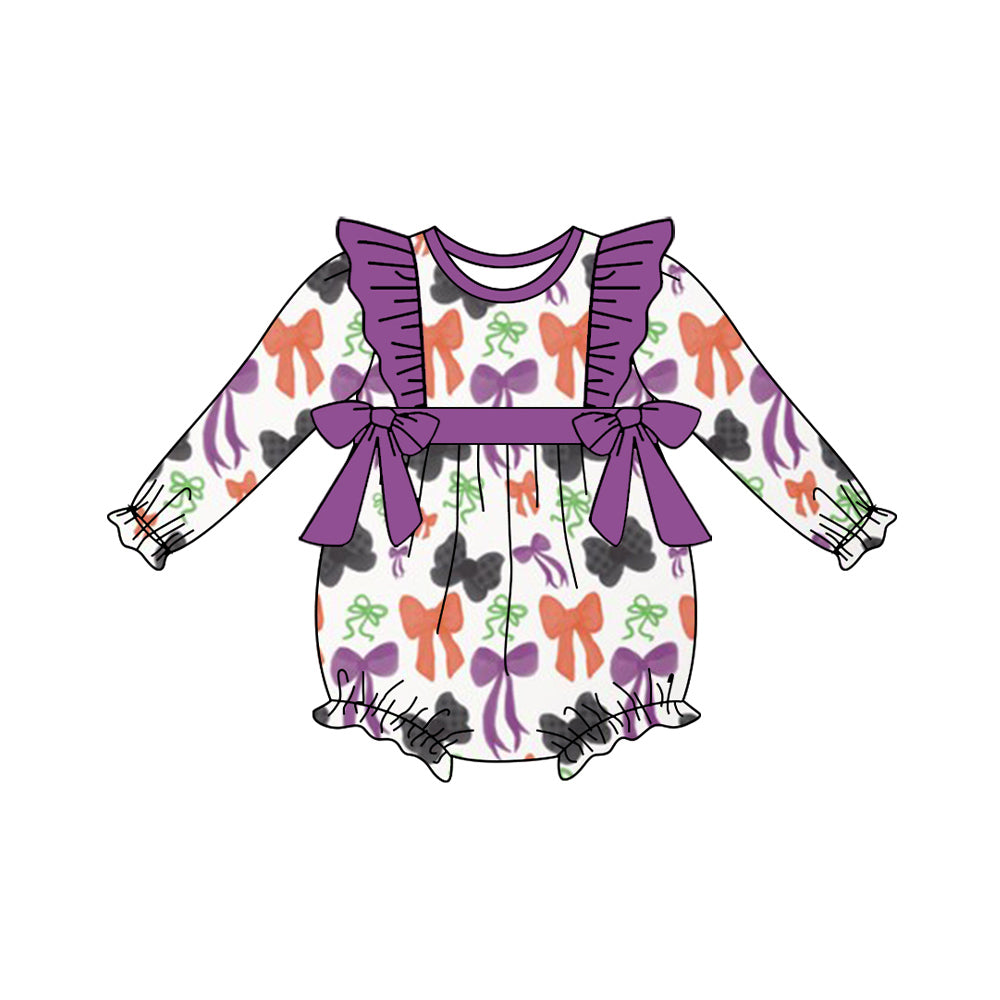 6.5LR2285 Colorful bow long-sleeved toddler clothes