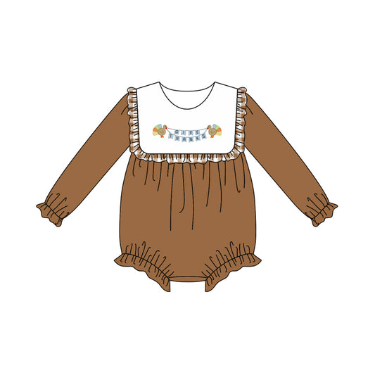 6.6LR2286 Turkey Brown Long Sleeve Toddler Clothes