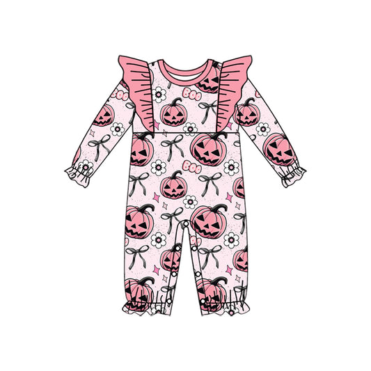 6.6LR2289 Halloween flower long-sleeved toddler clothes