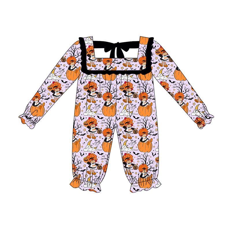 6.6LR2290 Halloween orange long-sleeved toddler clothes