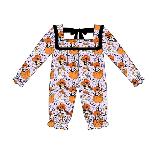 6.6LR2290 Halloween orange long-sleeved toddler clothes