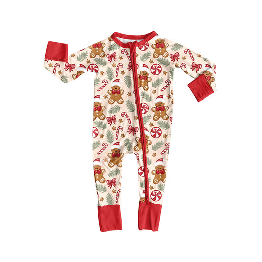 6.6LR2291 Christmas Gingerbread Long Sleeve Toddler Clothes