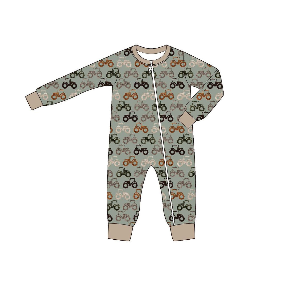 6.13LR2307 Cartoon car long-sleeved toddler clothes