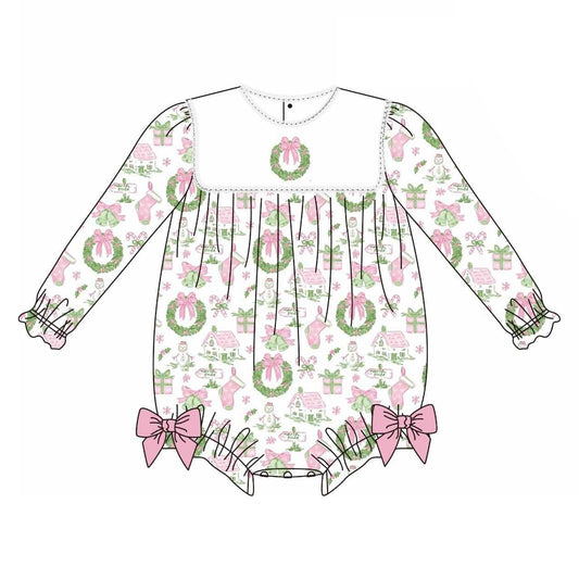 6.14LR2325 Christmas gift doll collar toddler clothes