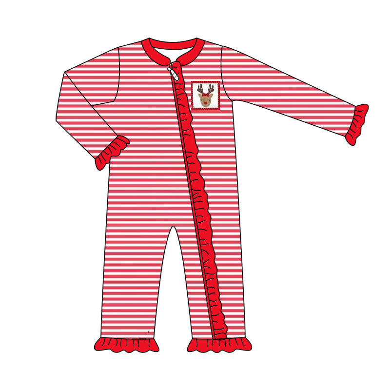 6.14LR2329 Striped Elk Long Sleeve Toddler Clothes