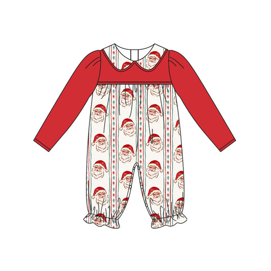 6.14LR2331 Santa Claus red long-sleeved toddler clothes