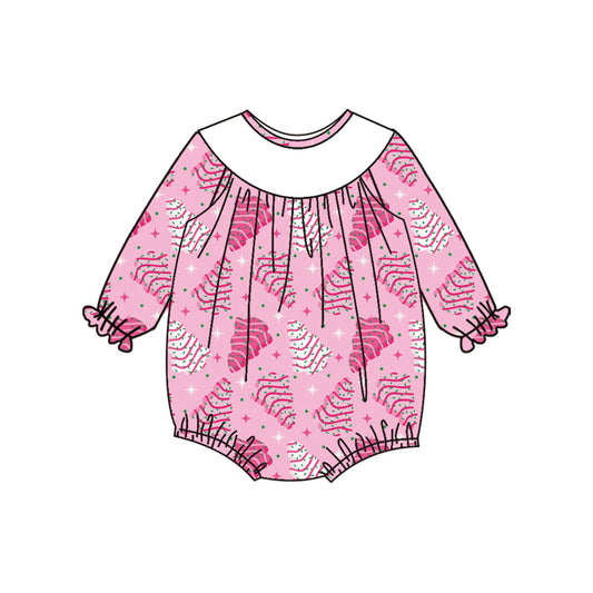 6.14LR2333 Christmas tree doll collar long sleeve toddler clothes
