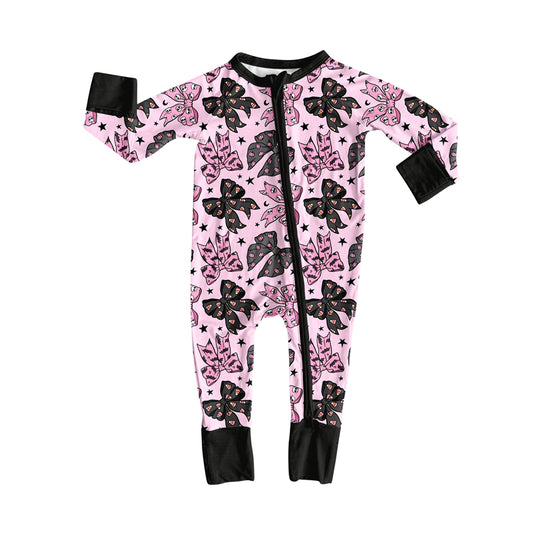 6.18LR2345 Black bow zipper toddler clothes