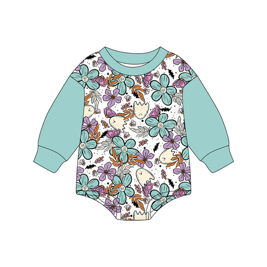 7.5LR2371 Colorful flower long-sleeved toddler clothes
