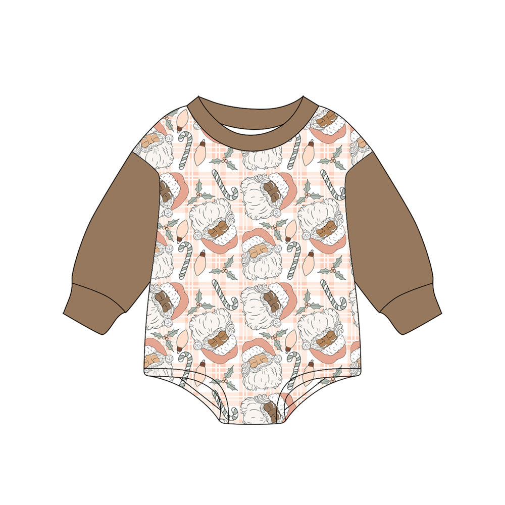 7.5LR2373 Santa Claus long-sleeved toddler clothes