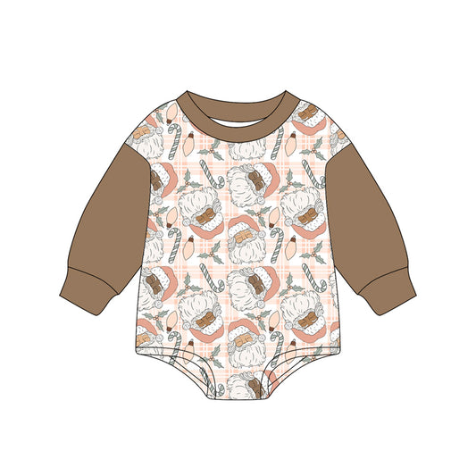 7.5LR2373 Santa Claus long-sleeved toddler clothes