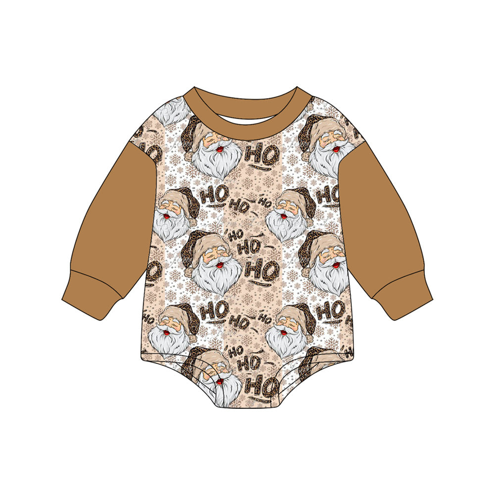 7.5LR2375 Santa Claus long-sleeved toddler clothes