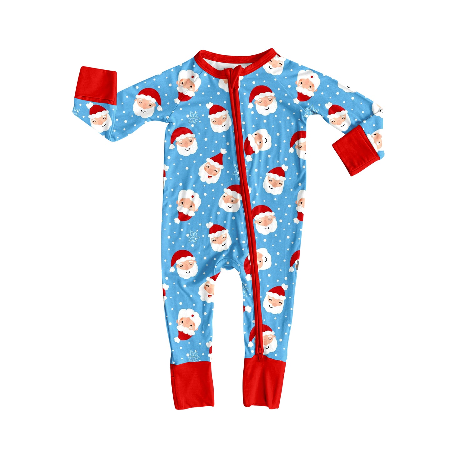 7.5LR2377 Christmas zipper long sleeve toddler clothes