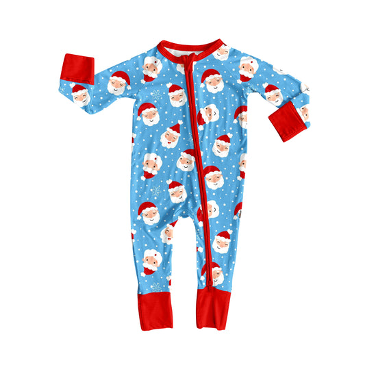 7.5LR2377 Christmas zipper long sleeve toddler clothes