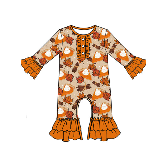 7.5LR2379 Leaf Brown Autumn Long Sleeve Toddler Clothes
