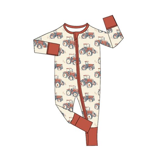 7.7LR2392 Trucker Zipper Long Sleeve Girls Toddler Clothes