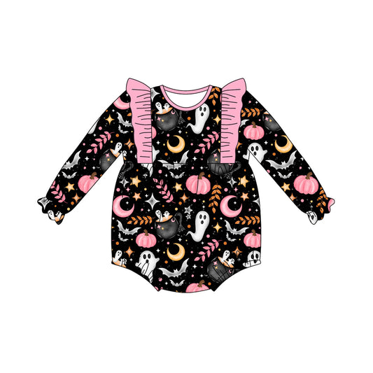 7.7LR2406 Halloween ghost long-sleeved lace toddler clothes