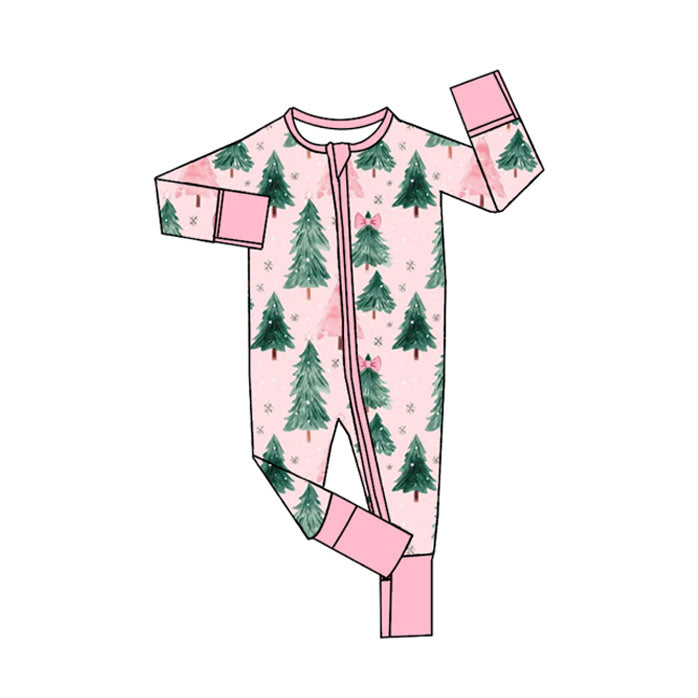 7.17LR2415 Christmas tree long sleeve toddler clothes
