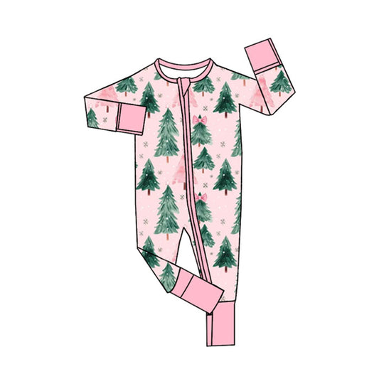 7.17LR2415 Christmas tree long sleeve toddler clothes