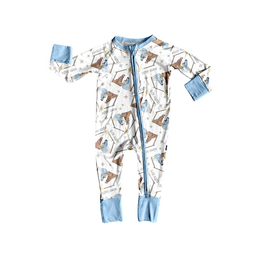 7.17LR2419 Star Jesus Long Sleeve Jumpsuit