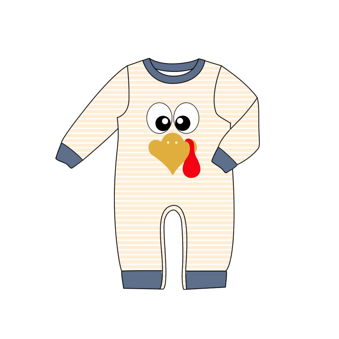 7.17LR2425 Cartoon Boys Striped Toddler Clothes