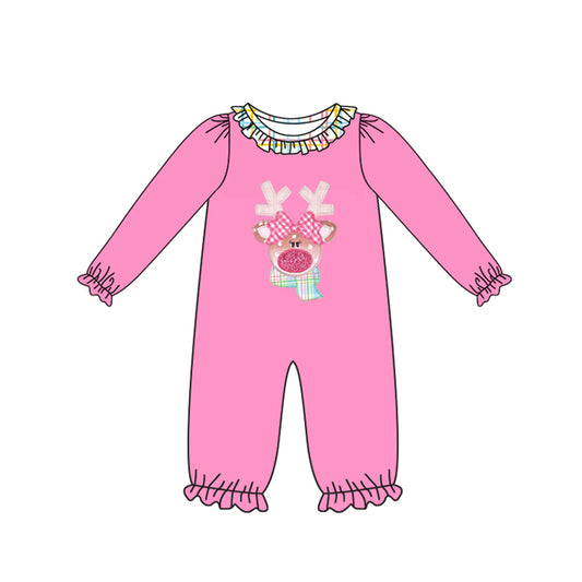 7.17LR2426 Rose Red Deer Toddler Clothes