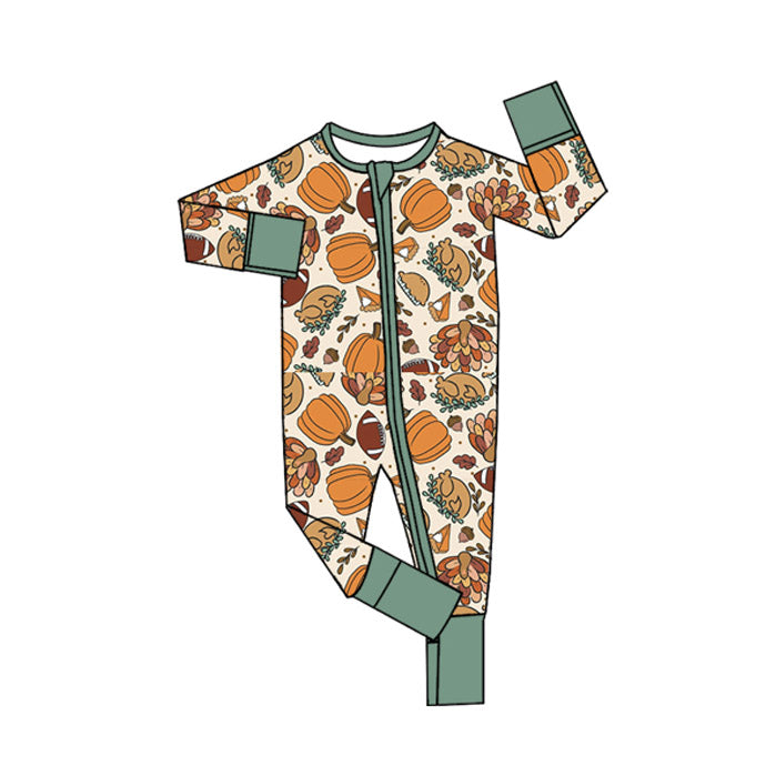 7.26 LR2459 Pumpkin Thanksgiving Long Sleeve Toddler Clothes