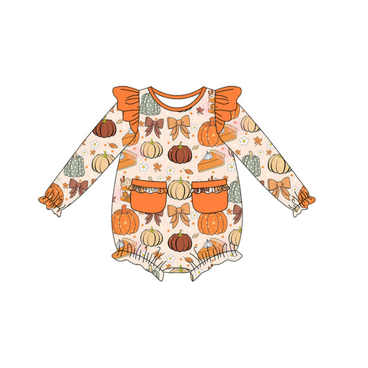 7.28LR2470 Pumpkin Pocket Baby Toddler Clothes