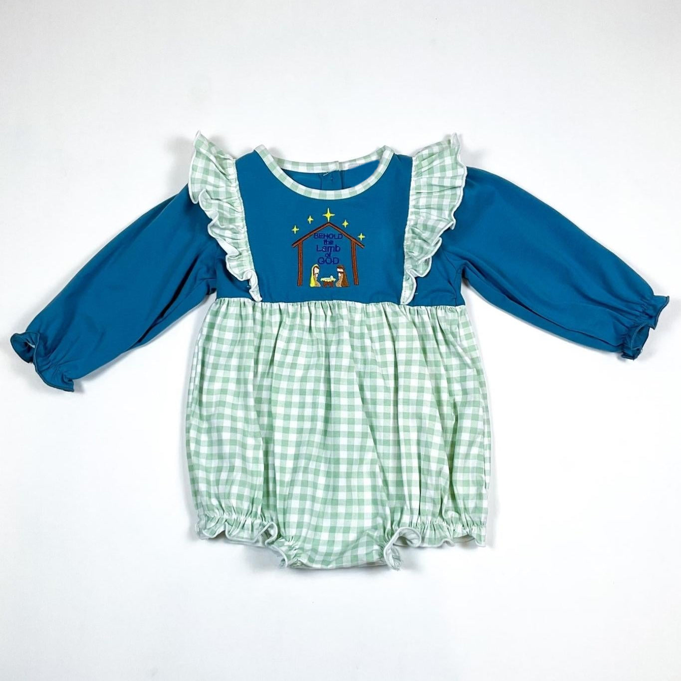 7.28LR2477 Jesus Blue Baby Toddler Clothes