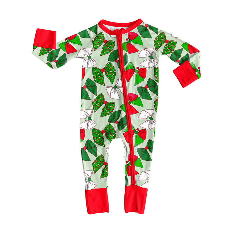 7.29LR2485grinch bow toddler clothes