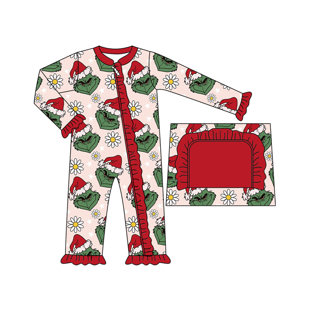 7.29LR2489Zgrinch red toddler clothes