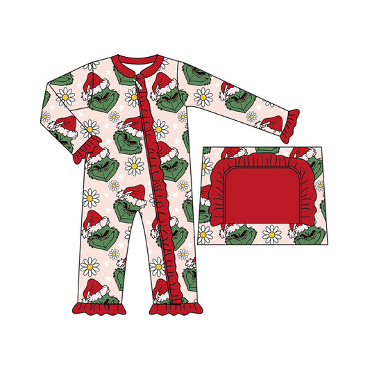 7.29LR2489Zgrinch red toddler clothes