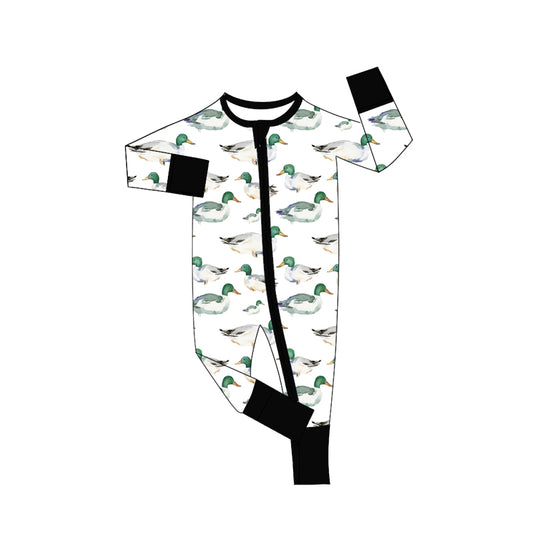 7.28LR2499 Cartoon Duck Zippered Toddler Clothes