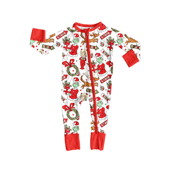 X820 LR2525 Christmas cartoon toddler clothes
