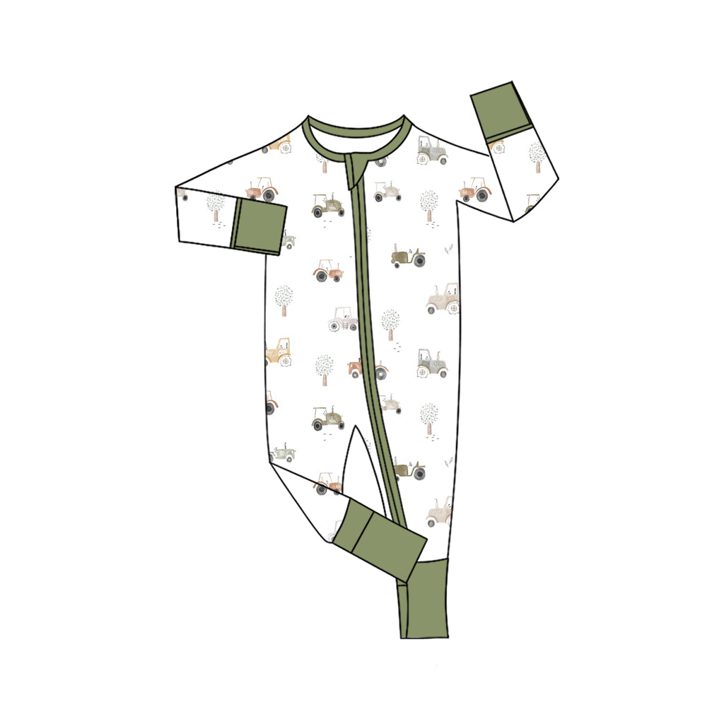 8.11LR2532 Truck Green Toddler Clothes