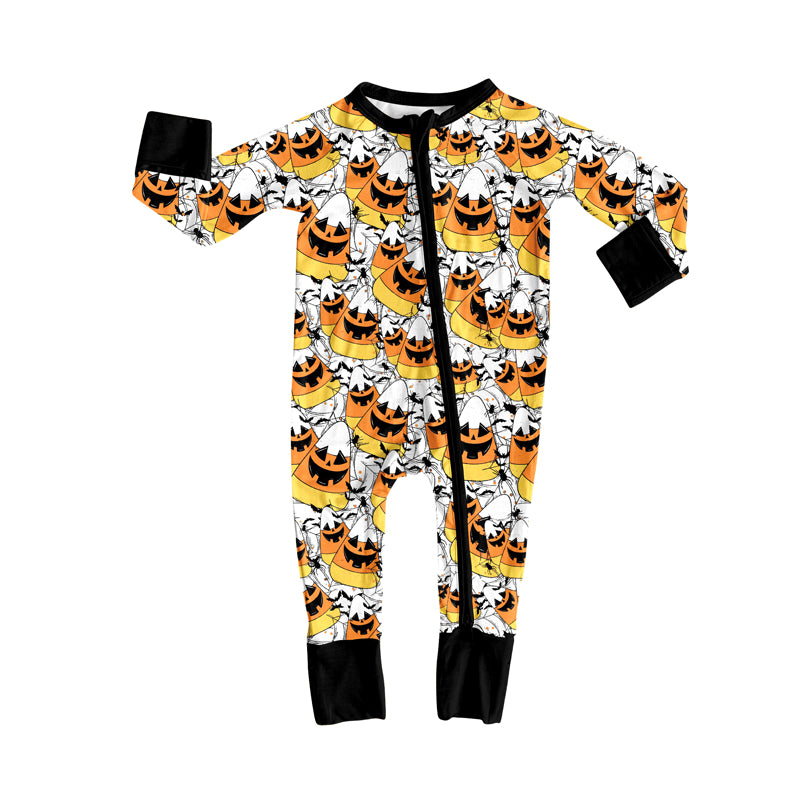 8.11LR2537 Halloween Candy Zippered Toddler Clothes