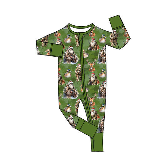 8.11LR2538 Santa Claus Zipper Toddler Clothes