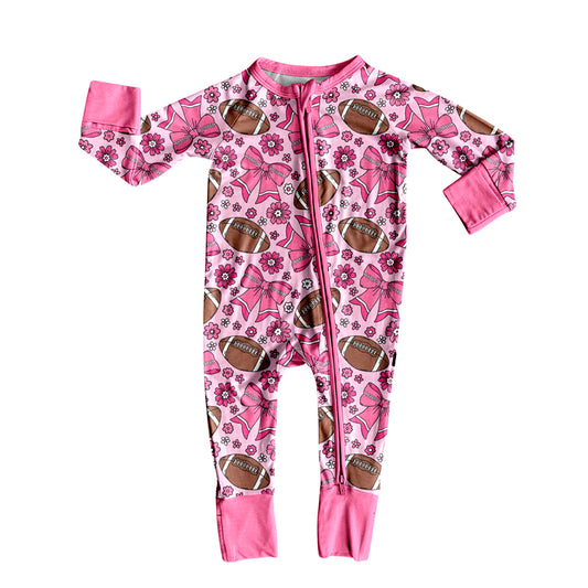 X827 LR2559 Rugby Bow Toddler Clothes