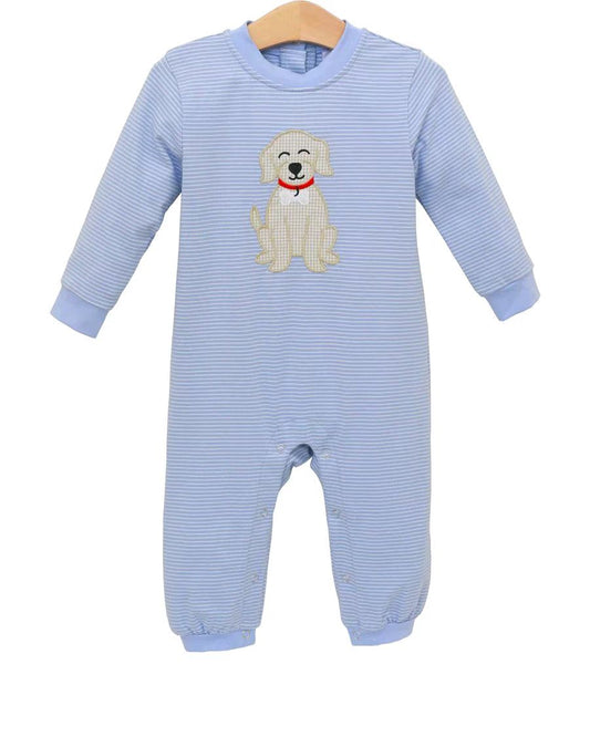 X819 LR2579 Puppy Blue Long Sleeve Toddler Clothes